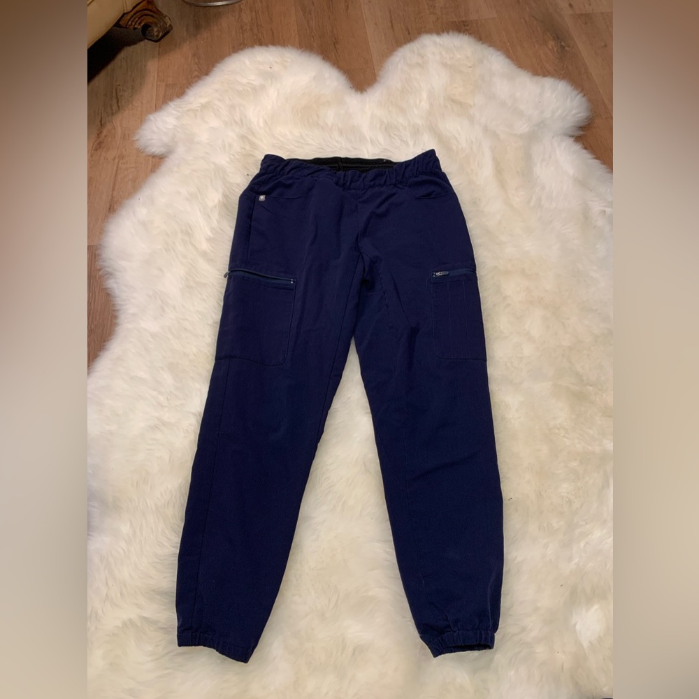 Figs Lima Scrub Bottoms Jogger (retired style) Navy Blue Size Small